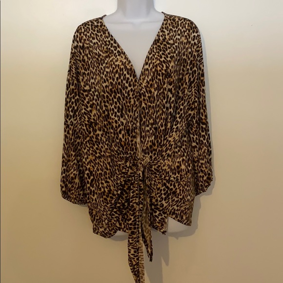 Worthington Tops - Leopard print blouse